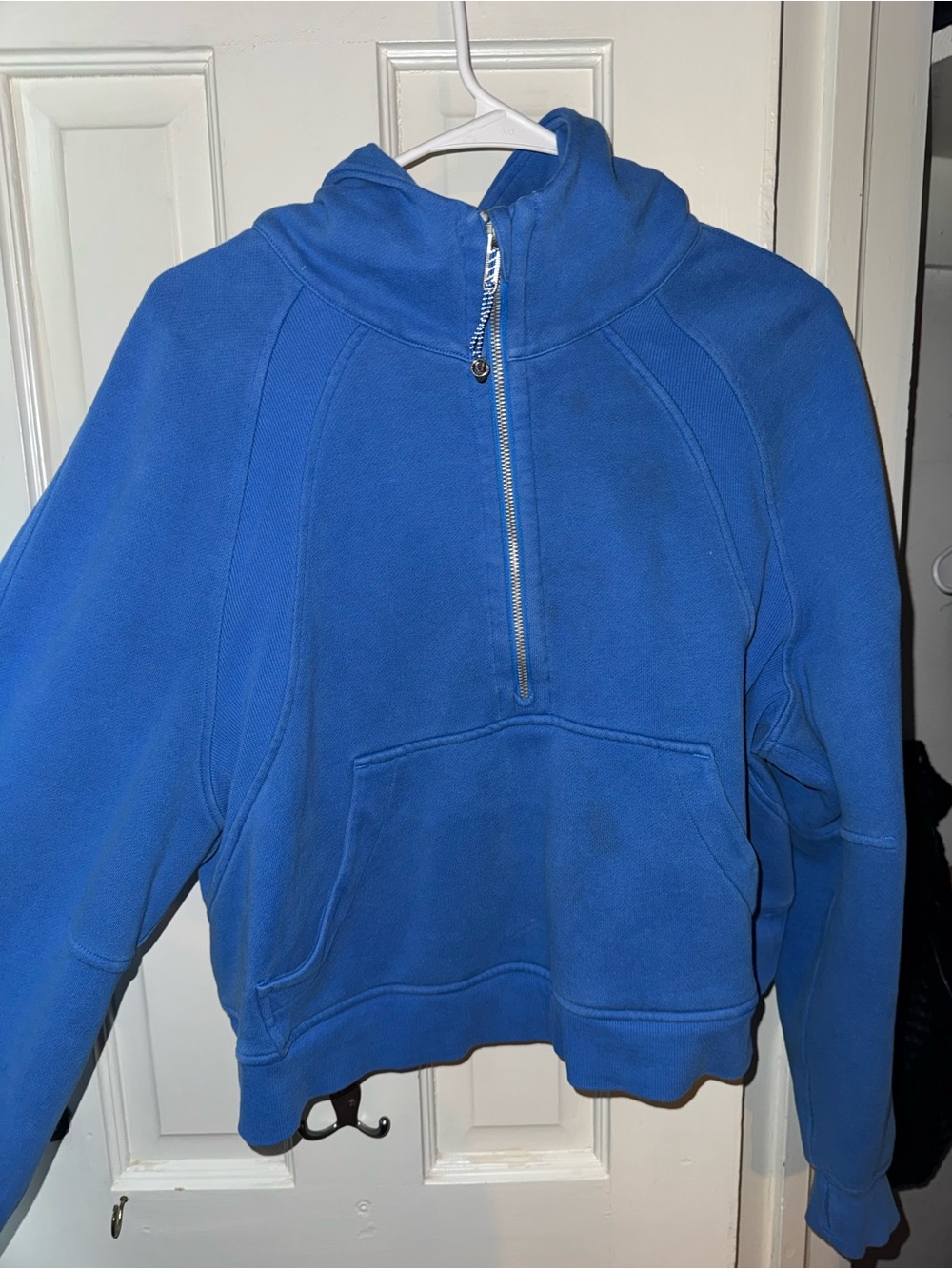lululemon athletica Blue Half-Zip Hoodie Jacket